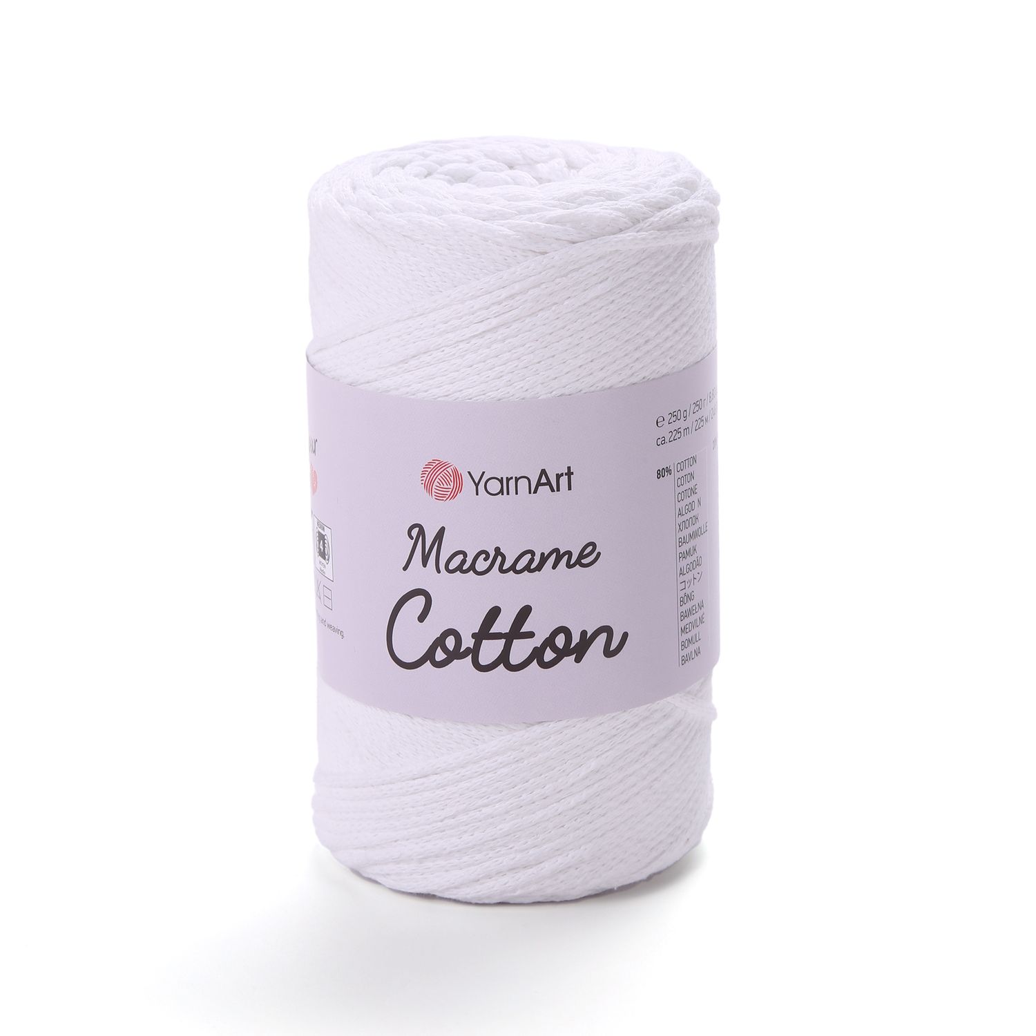 YarnArt Macrame Cotton 751 - White YarnArt Macrame Cotton 751 - White