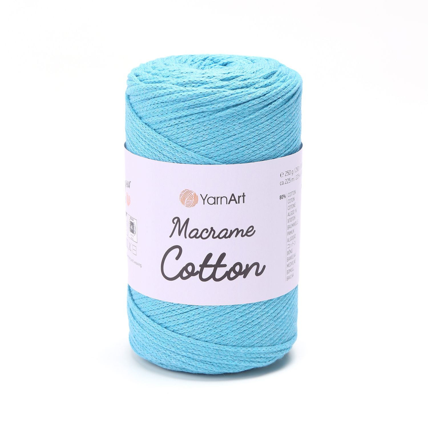 YarnArt Macrame Cotton 763 - Turquoise Blue