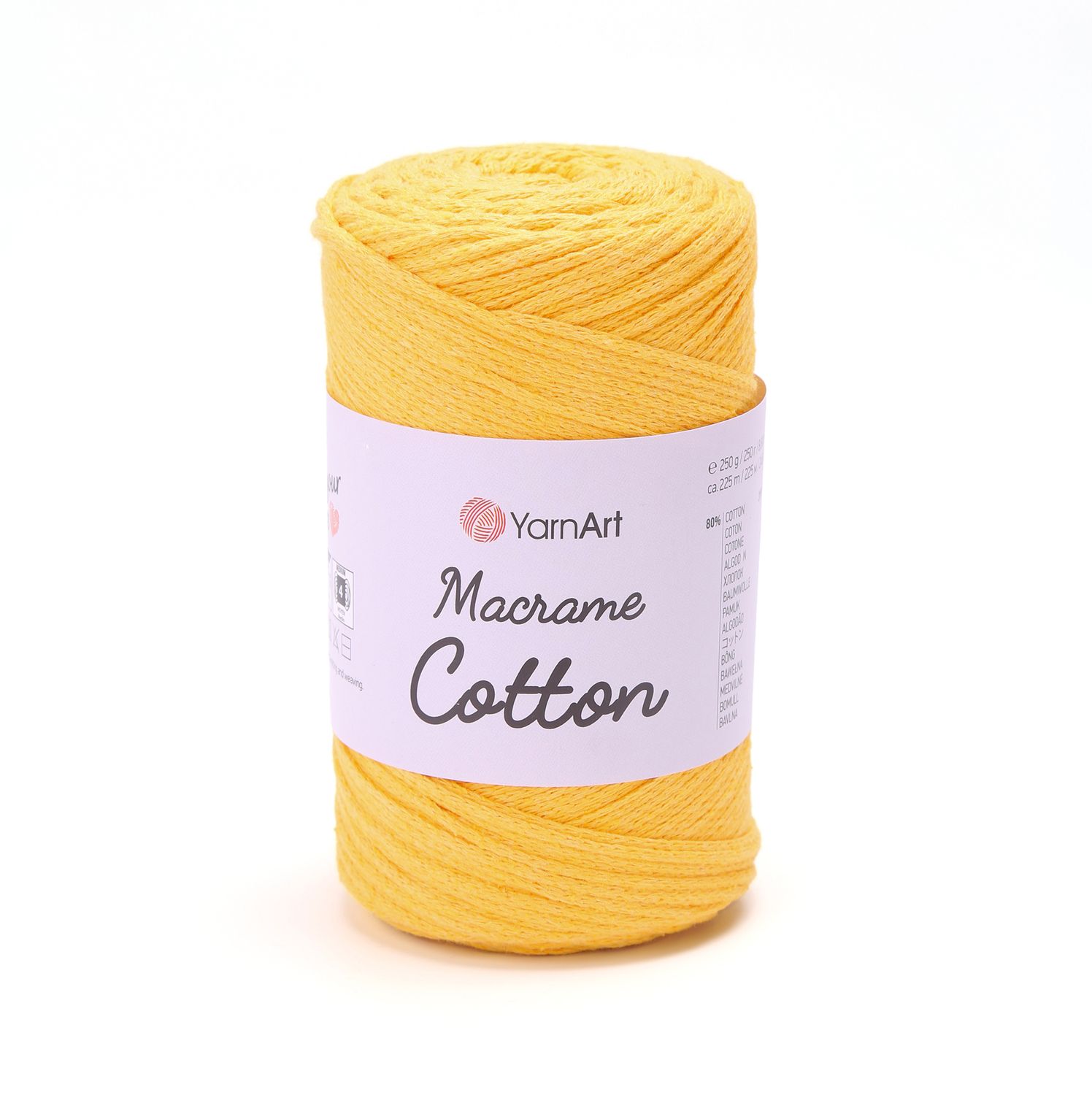 YarnArt Macrame Cotton 764 - Yellow YarnArt Macrame Cotton 764 - Yellow