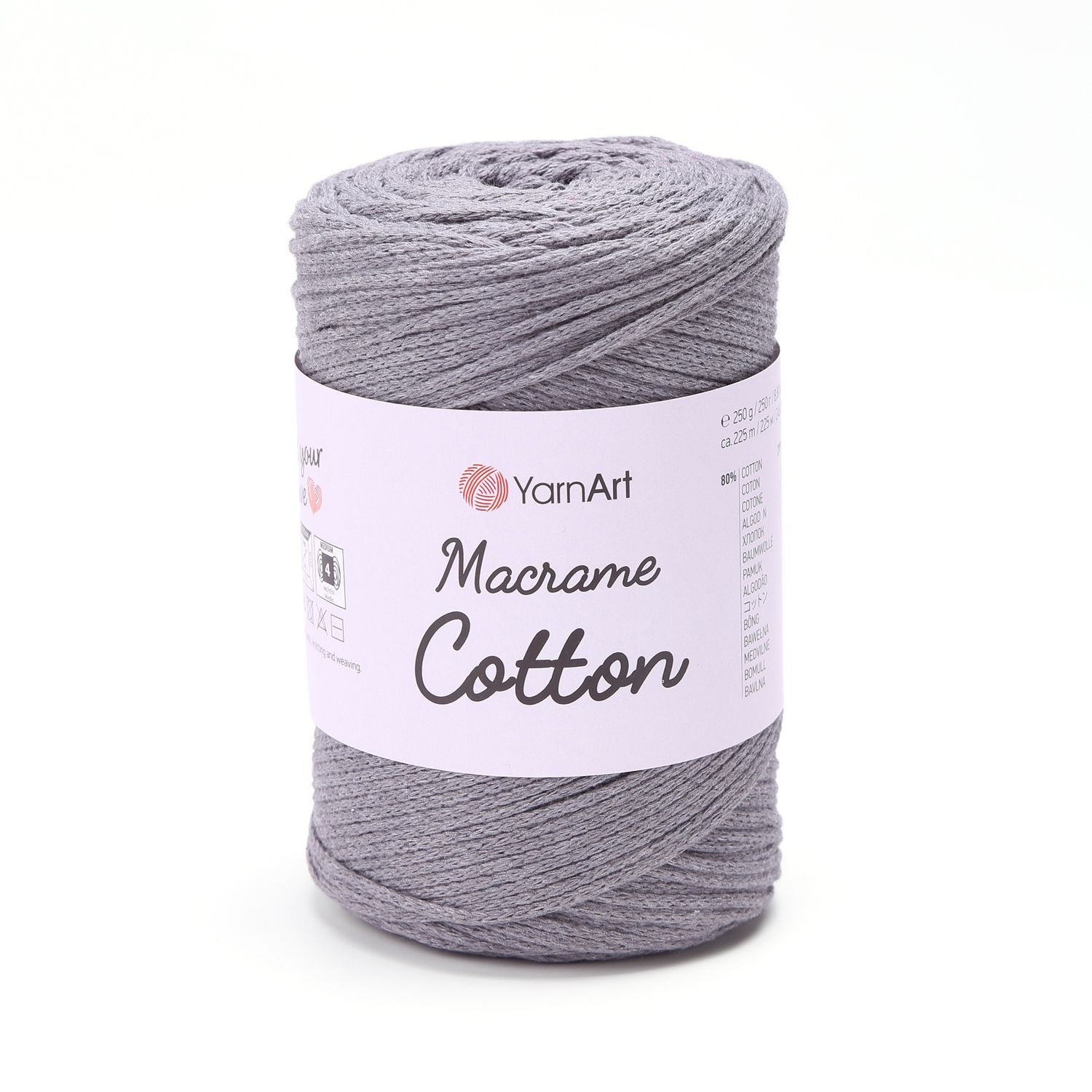 YarnArt Macrame Cotton 774 - Grey YarnArt Macrame Cotton 774 - Grey