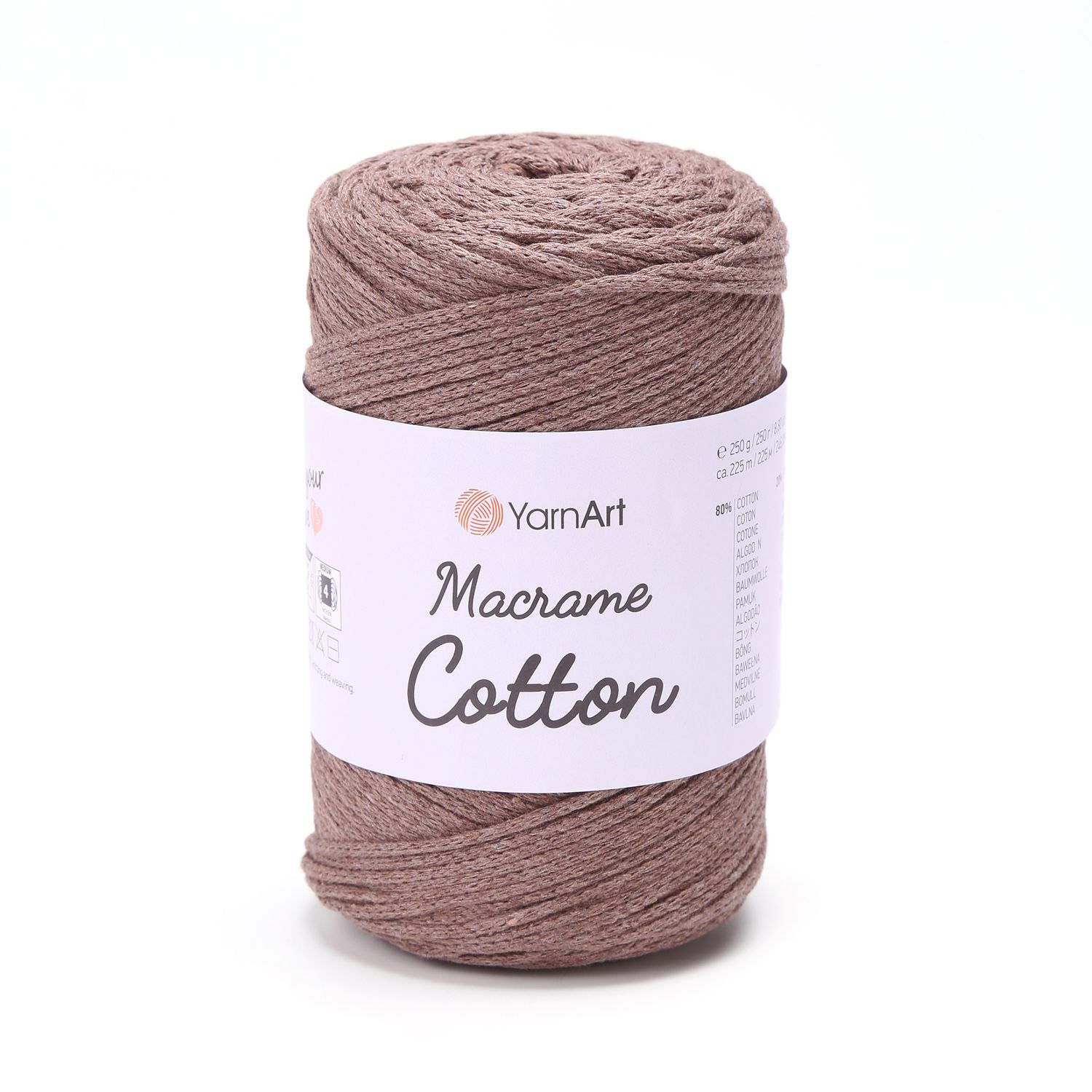 YarnArt Macrame Cotton 791 Coffee Brown