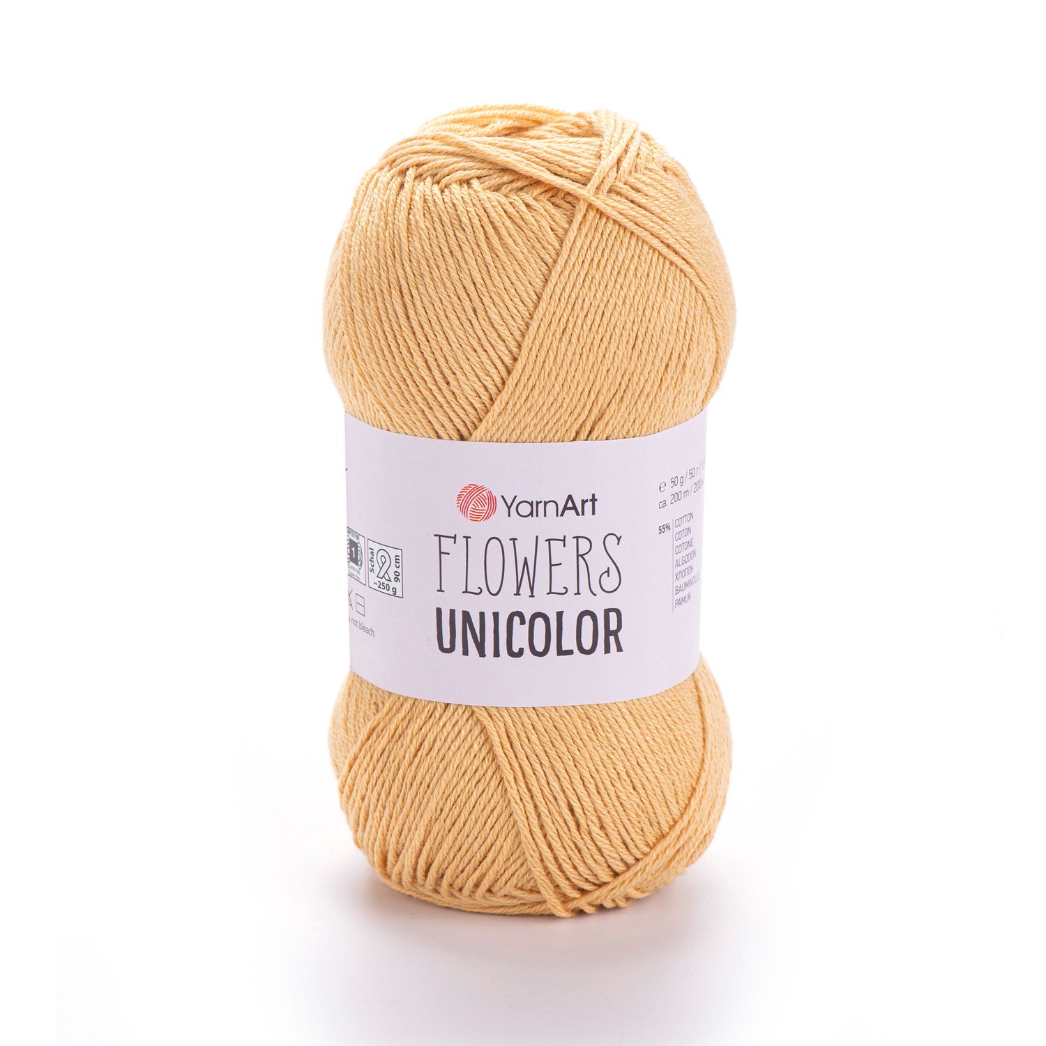 YarnArt Flowers Unicolor 732 - Dark Beige