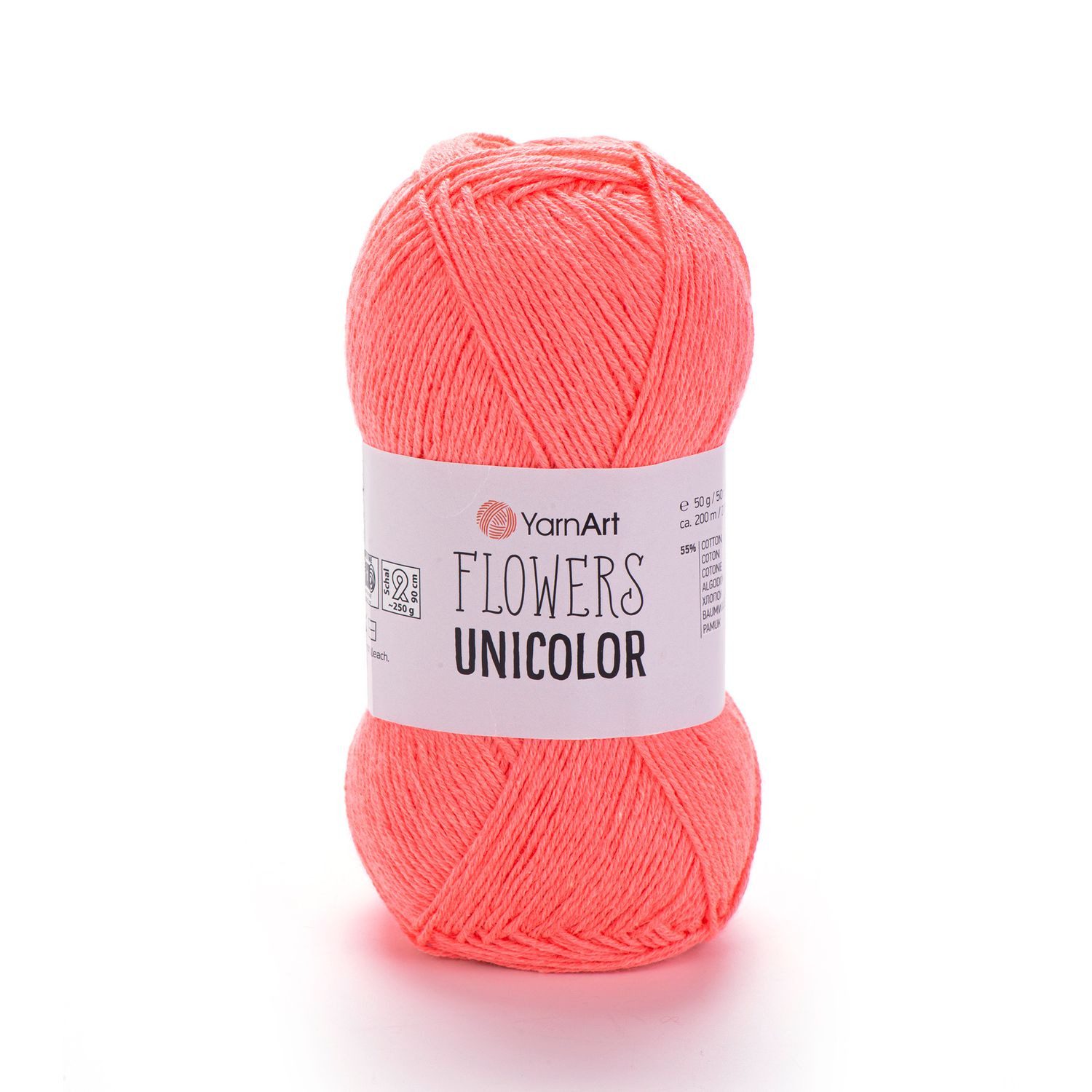 YarnArt Flowers Unicolor 736 - Bright Salmon Pink YarnArt Flowers Unicolor 736 - Bright Salmon Pink