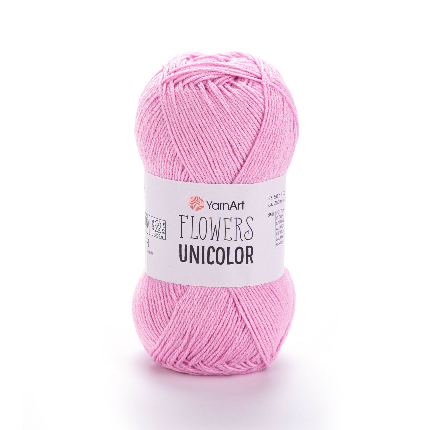 YarnArt Flowers Unicolor 740 - Candyfloss Pink
