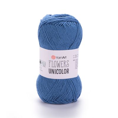 YarnArt Flowers Unicolor 743 - Blue