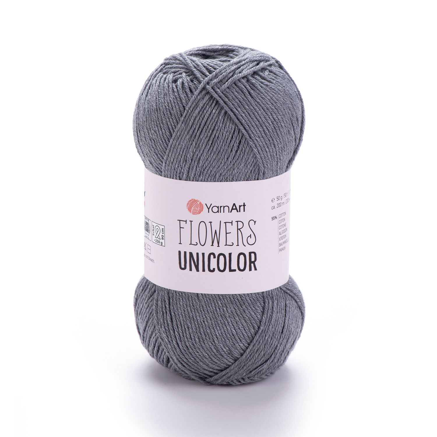 YarnArt Flowers Unicolor 744 - Grey YarnArt Flowers Unicolor 744 - Grey
