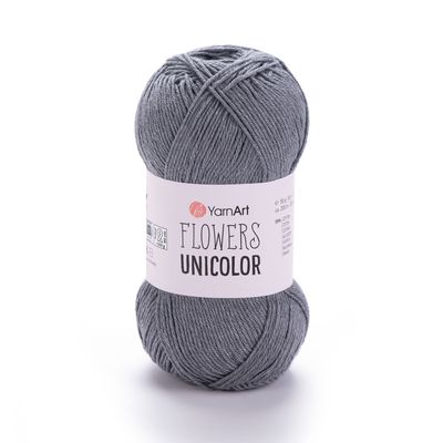 YarnArt Flowers Unicolor 744 - Grey