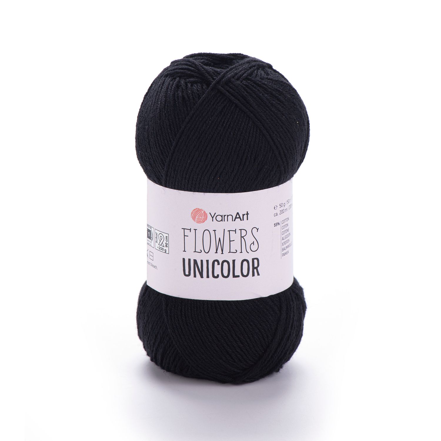 YarnArt Flowers Unicolor 746 - Black