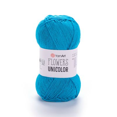 YarnArt Flowers Unicolor 754 - Turquoise Blue