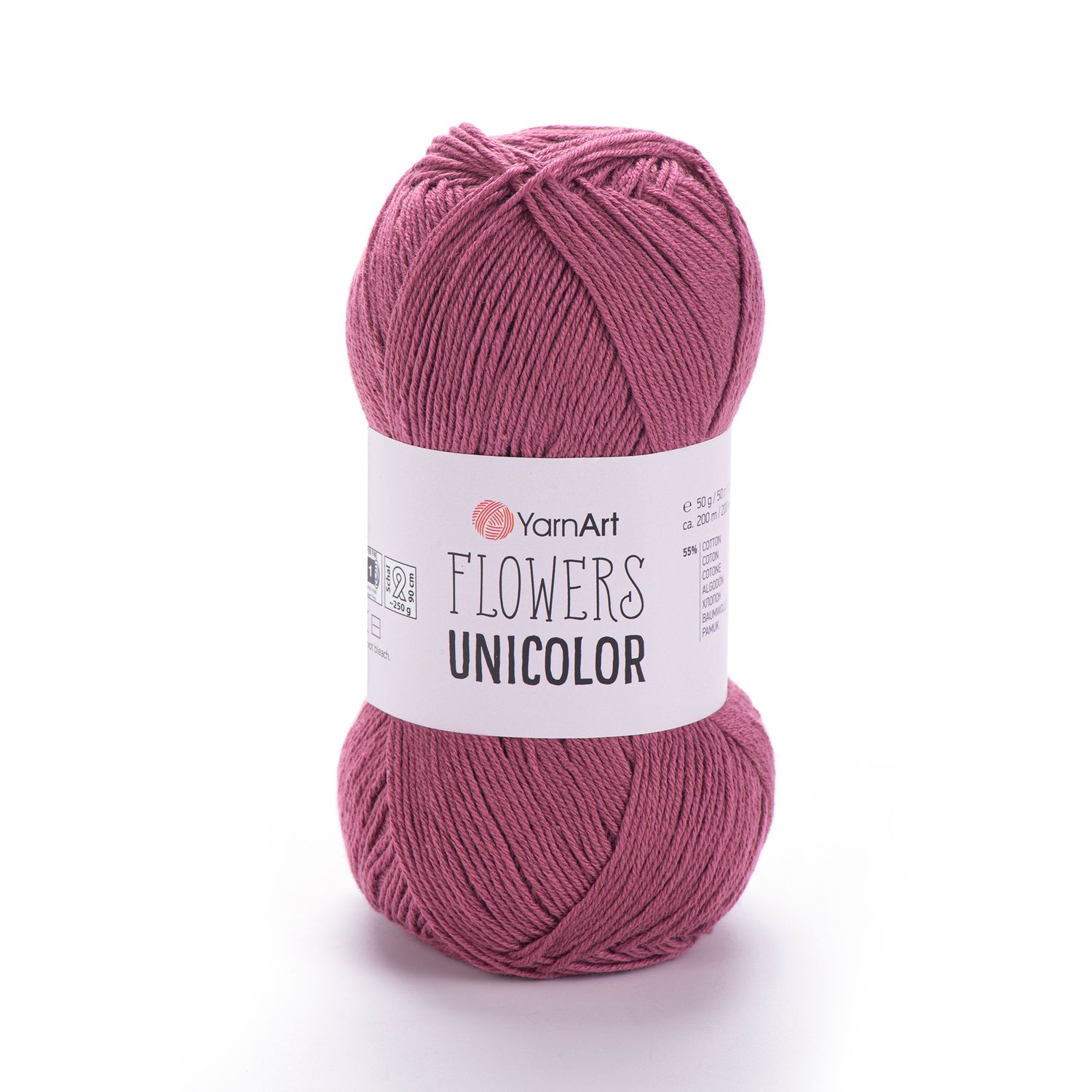 YarnArt Flowers Unicolor 763 - Dusty Rose