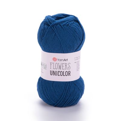 YarnArt Flowers Unicolor 756 - Dark Blue