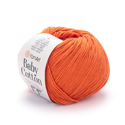 YarnArt Baby Cotton 421 - Dark Bright Orange YarnArt Baby Cotton 421 - Dark Bright Orange