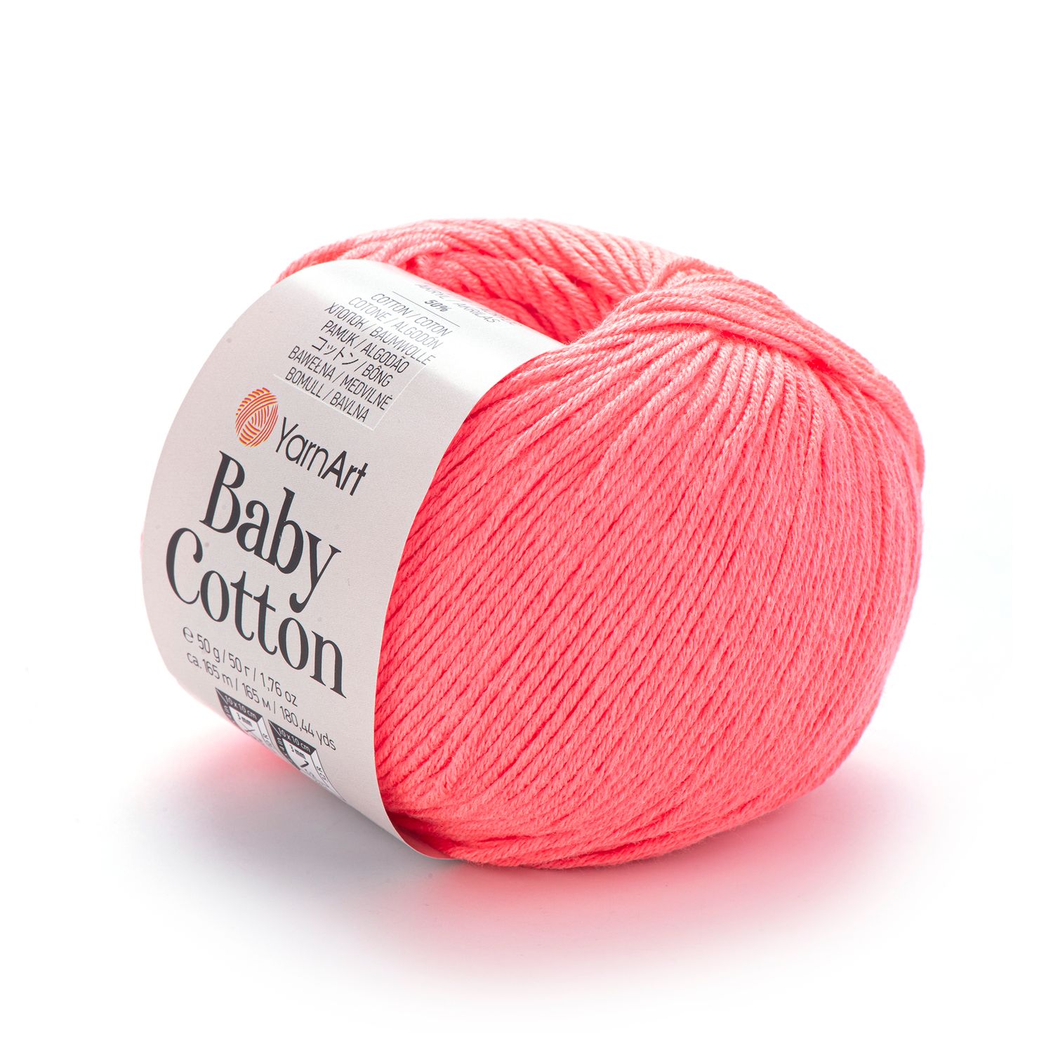 YarnArt Baby Cotton 424 - Light Neon Pink YarnArt Baby Cotton 424 - Light Neon Pink