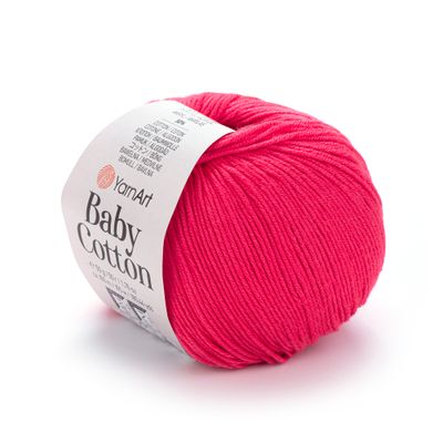 YarnArt Baby Cotton 423 - Dark Neon Pink YarnArt Baby Cotton 423 - Dark Neon Pink