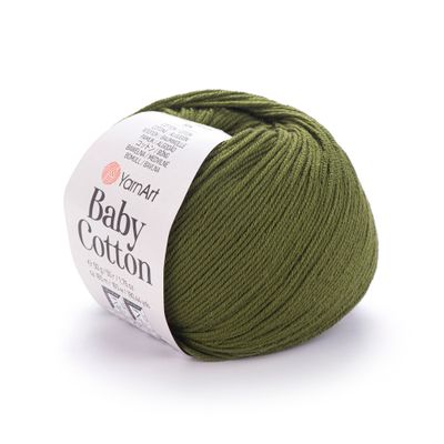 YarnArt Baby Cotton 443 - Khaki Green YarnArt Baby Cotton 443 - Khaki Green