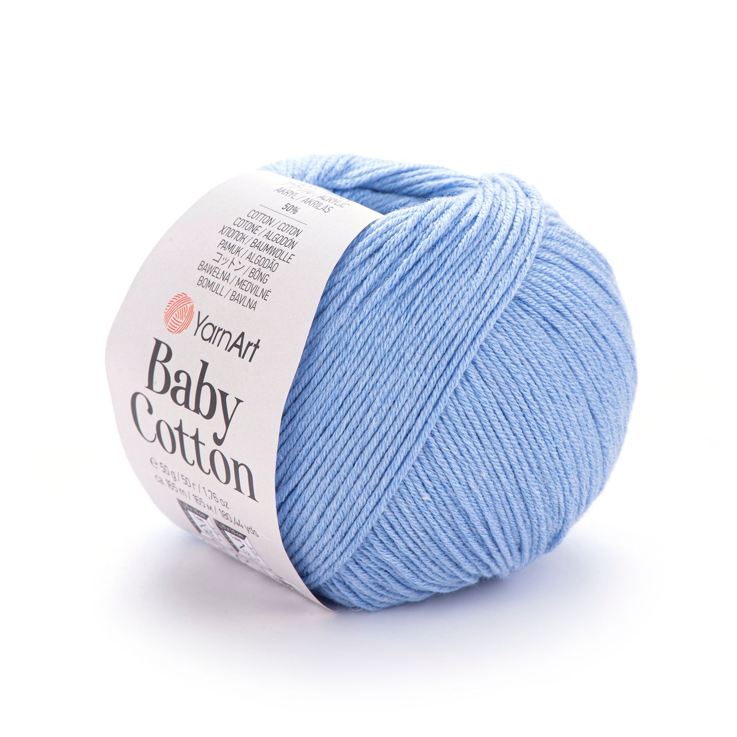 YarnArt Baby Cotton 448 - Cornflower Blue YarnArt Baby Cotton 448 - Cornflower Blue