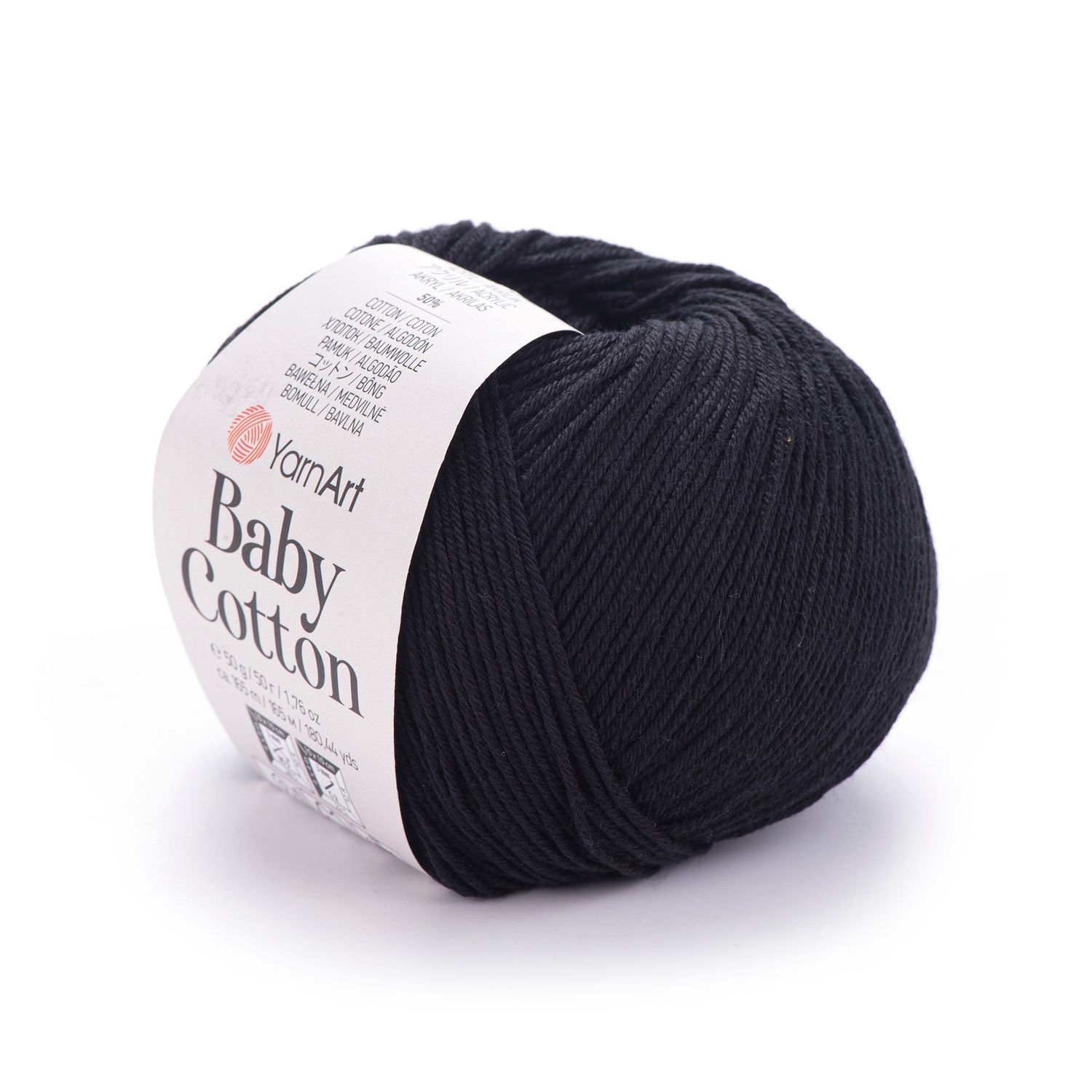 YarnArt Baby Cotton 460 - Black YarnArt Baby Cotton 460 - Black