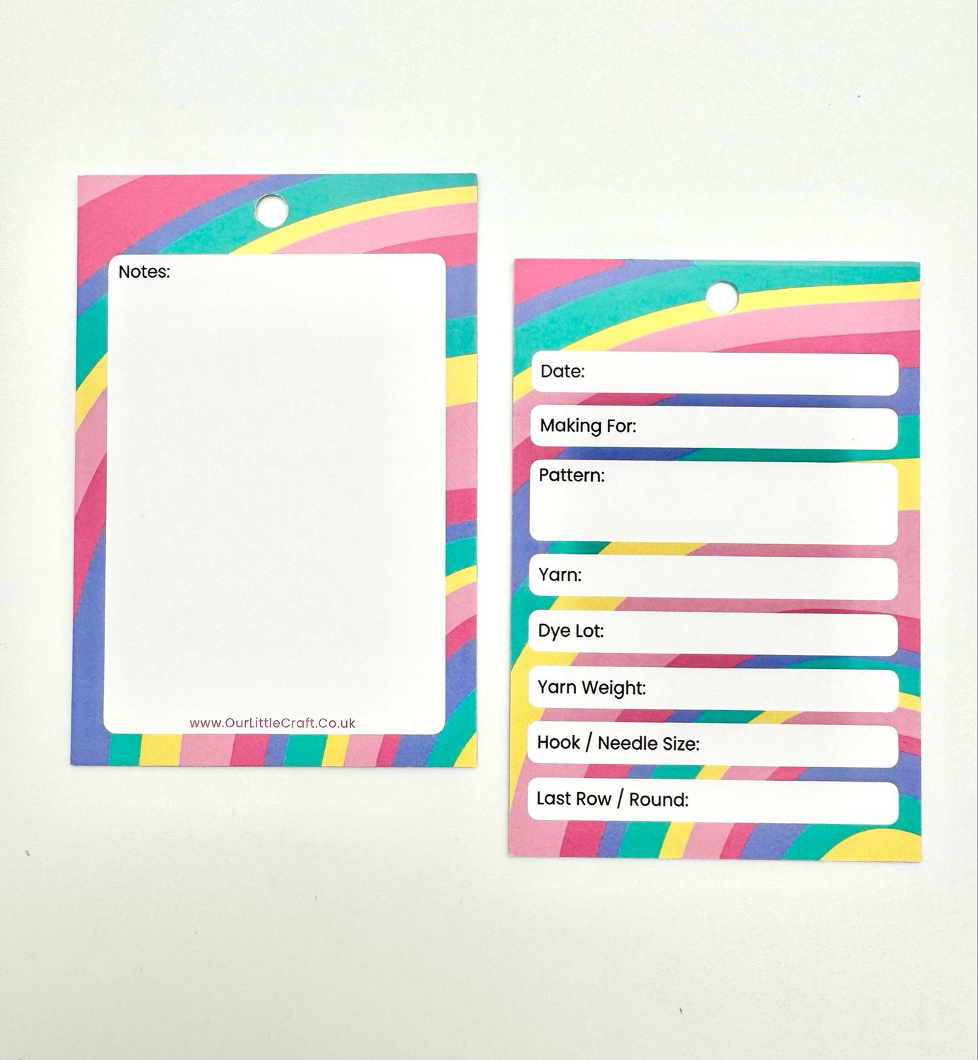 Crochet & Knitting Work in Progress WIP Cards - Multi Crochet & Knitting Work in Progress WIP Cards - Multi