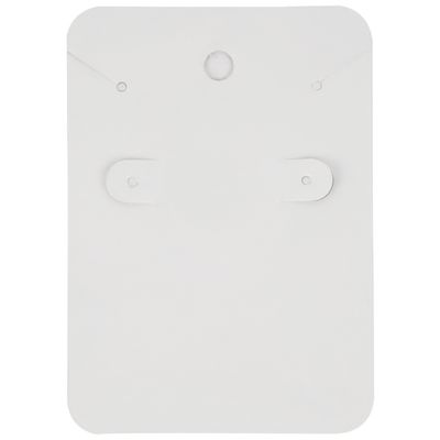 Necklace and Earring Display Cards - White Necklace and Earring Display Cards - White