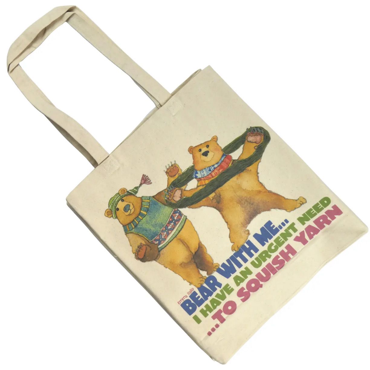 Emma Ball Cotton Tote Bag - Bear With Me