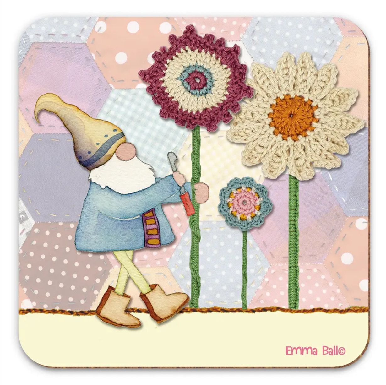 Emma Ball Coaster - Crochet Gnome Emma Ball Coaster - Crochet Gnome