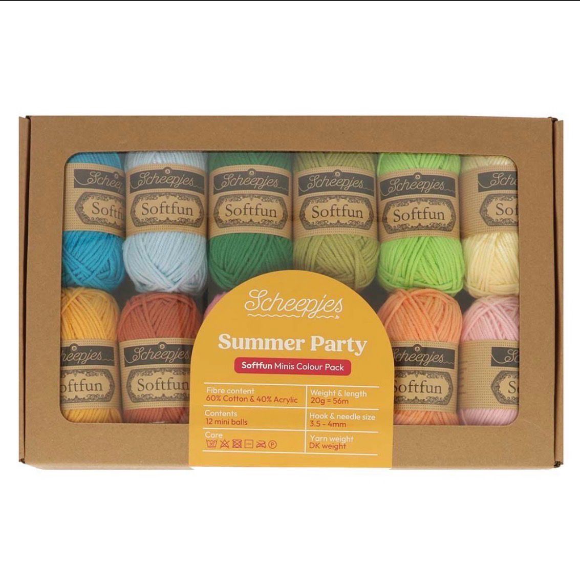 Scheepjes Softfun Colour Pack 12x20g Summer Party