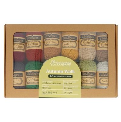 Scheepjes Softfun Colour Pack 12x20g Autumn Walk Scheepjes Softfun Colour Pack 12x20g Autumn Walk