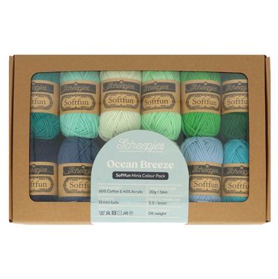 Scheepjes Softfun Colour Pack 12x20g Ocean Breeze Scheepjes Softfun Colour Pack 12x20g Ocean Breeze