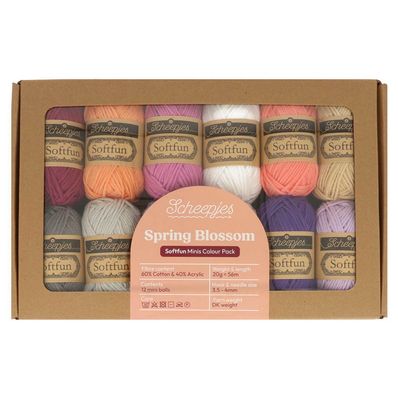 Scheepjes Softfun Colour Pack 12x20g Spring Blossom Scheepjes Softfun Colour Pack 12x20g Spring Blossom