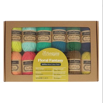 Scheepjes Softfun Colour Pack 12x20g Floral Fantasy
