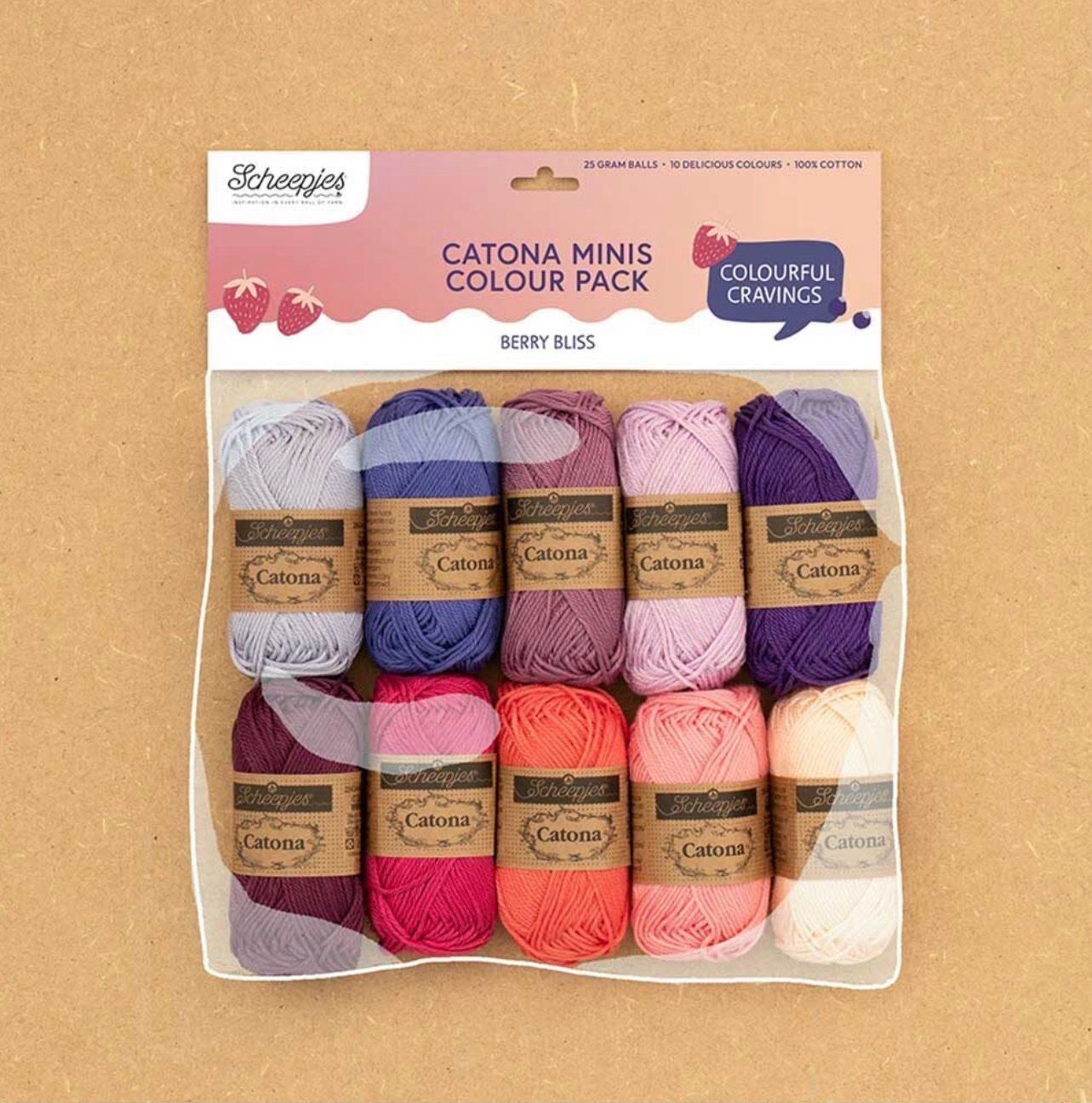 Scheepjes Catona Colour Pack 10x25g Berry Bliss