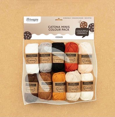 Scheepjes Catona Colour Pack 10x25g Cookies