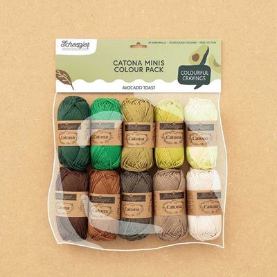 Scheepjes Catona Colour Pack 10x25g Avocado Toast Scheepjes Catona Colour Pack 10x25g Avocado Toast