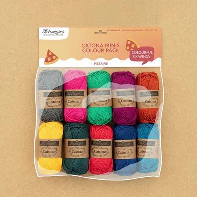 Scheepjes Catona Colour Pack 10x25g Pizza Pie
