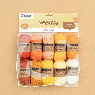 Scheepjes Catona Colour Pack 10x25g Creme Brulee Scheepjes Catona Colour Pack 10x25g Creme Brulee
