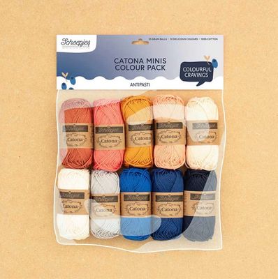 Scheepjes Catona Colour Pack 10x25g Antipasti Scheepjes Catona Colour Pack 10x25g Antipasti