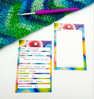 Crochet & Knitting Work in Progress WIP Cards - Yarn Crochet & Knitting Work in Progress WIP Cards - Yarn