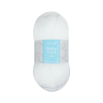 Trimits Baby 4 Ply - White Trimits Baby 4 Ply - White
