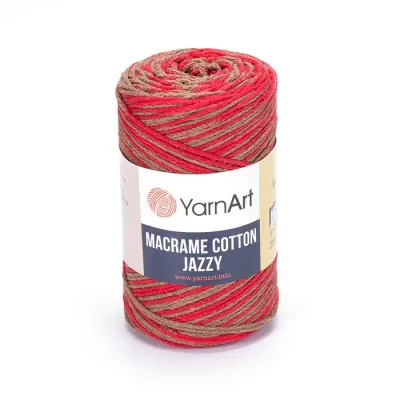 YarnArt Macrame Cotton Jazzy 1218 - Red / Brown