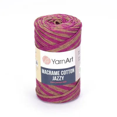 YarnArt Macrame Cotton Jazzy 1206 - Purple / Brown