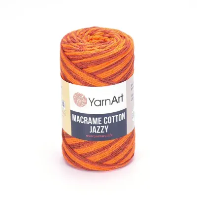 YarnArt Macrame Cotton Jazzy 1219 - Orange / Brown