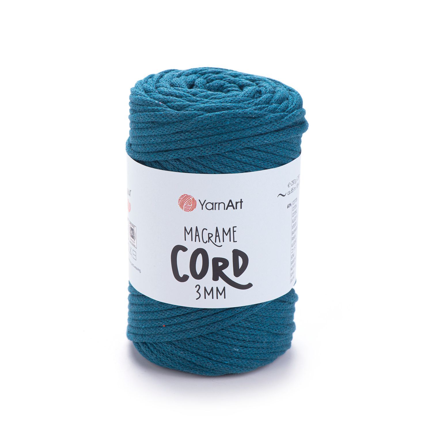 YarnArt Macrame Cord 3mm 789 - Petrol Blue YarnArt Macrame Cord 3mm 789 - Petrol Blue
