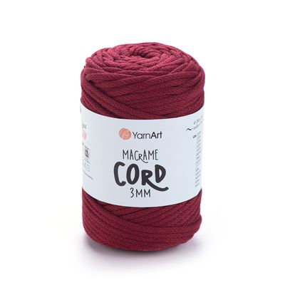 YarnArt Macrame Cord 3mm 781 - Burgundy YarnArt Macrame Cord 3mm 781 - Burgundy