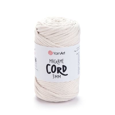 YarnArt Macrame Cord 3mm 752 - Milk YarnArt Macrame Cord 3mm 752 - Milk