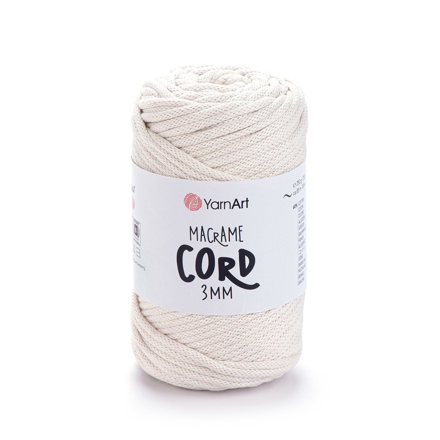 YarnArt Macrame Cord 3mm 752 - Milk