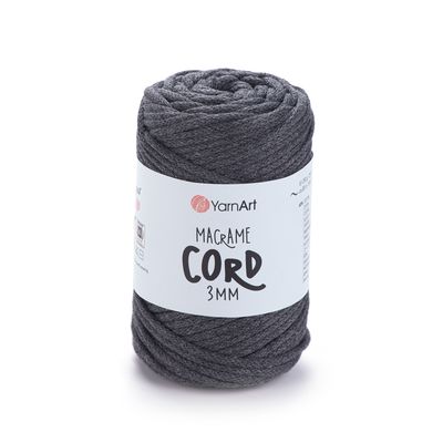 YarnArt Macrame Cord 3mm 758 - Dark Grey