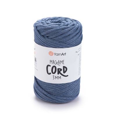 YarnArt Macrame Cord 3mm 761 - Denim Blue YarnArt Macrame Cord 3mm 761 - Denim Blue