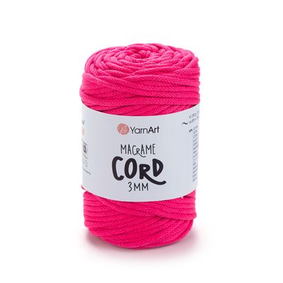 YarnArt Macrame Cord 3mm 803 - Bright Pink YarnArt Macrame Cord 3mm 803 - Bright Pink