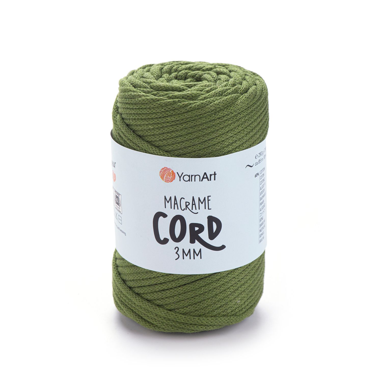 YarnArt Macrame Cord 3mm 787 - Olive Green