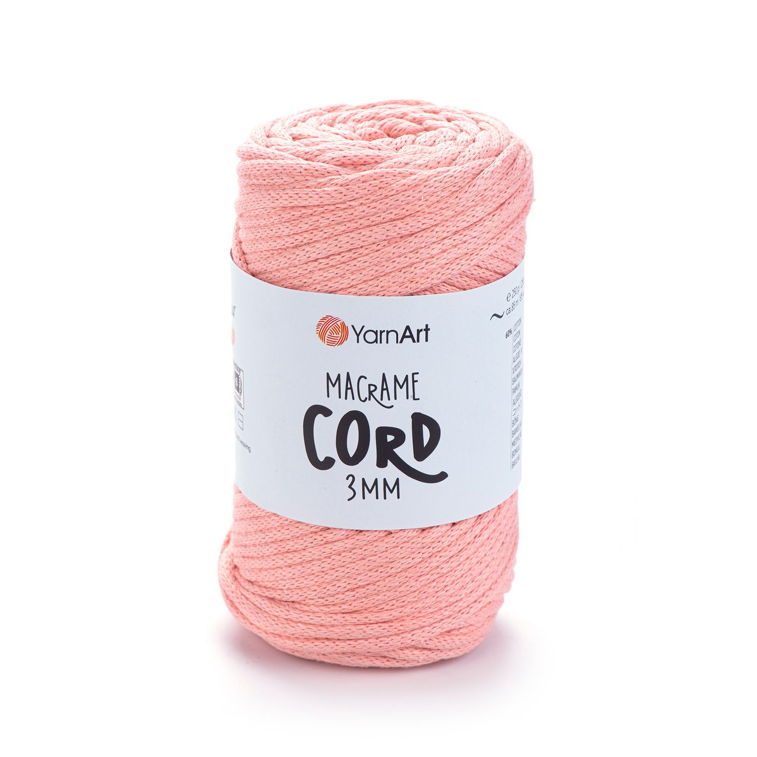 YarnArt Macrame Cord 3mm 767 - Coral YarnArt Macrame Cord 3mm 767 - Coral